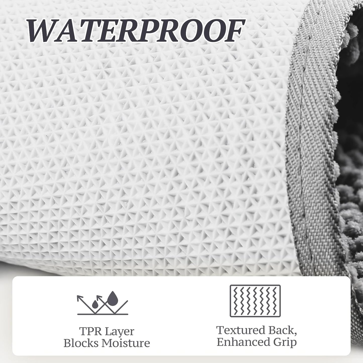 Dog Door Mat Absorpmax Dog Rug for Muddy Paw, Mat for Muddy Paw Door Indoor Floor Entryway, Waterproof Washable & Water Absorbent Dirt Trapper, 31" × 20", Grey