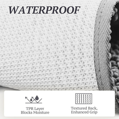 Dog Door Mat Absorpmax Dog Rug for Muddy Paw, Mat for Muddy Paw Door Indoor Floor Entryway, Waterproof Washable & Water Absorbent Dirt Trapper, 31" × 20", Grey